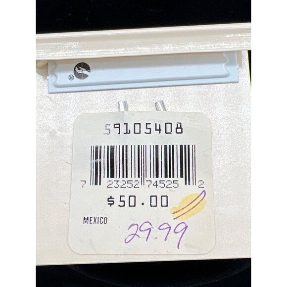 Sterling Silver Dichroic Glass Pendant Jewelry Enhancer With Multicolor Stripes - Picture 3 of 7